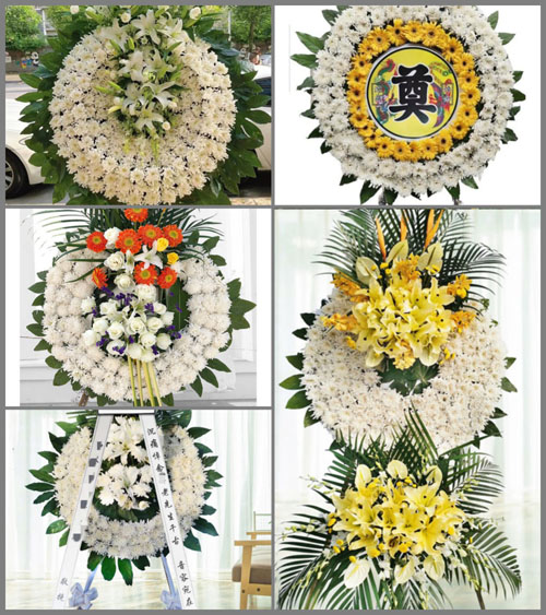 安徽亳州市蒙城县漆园办事处宫庄村花圈速递